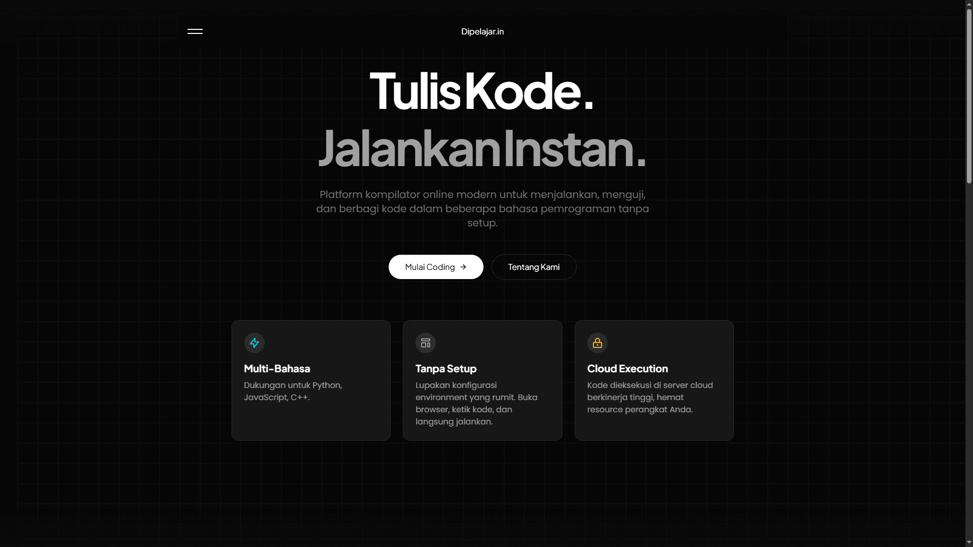 Dipelajarin Code Editor